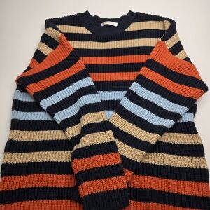 Kirundo‎ Striped Multicolor Women's Sweater Cardigan